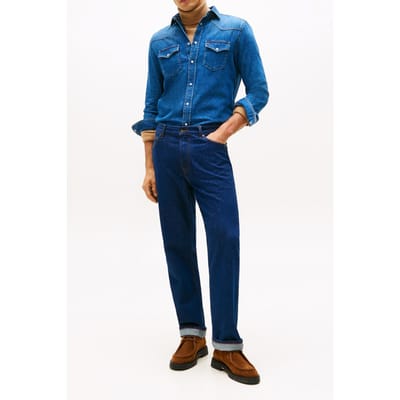 Tommy Hilfiger Western Shirt Noah Noah Indigo Taglia: S | Camicie Casual Outlet | Uomo | Blu