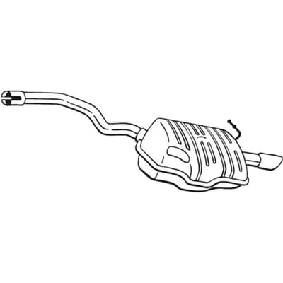 Geluiddemper achter BOSAL 220-453