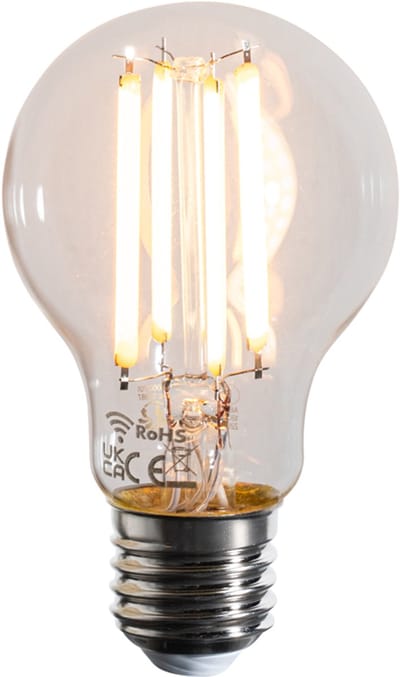 LUEDD Smart E27 dimbaar in Kelvin LED lamp A60 helder 7W 806 lm 1800-3000K
