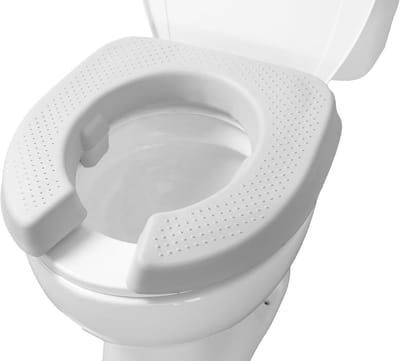 Toiletverhoger - Zitting Kussen - Meer Comfort - Waterdicht Ontwerp - 5 cm Hoog - Grijs