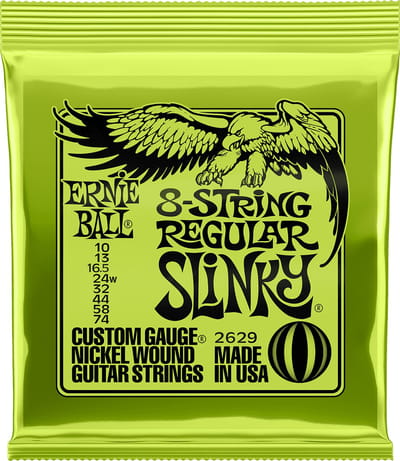 Ernie Ball 2629 Regular Slinky elektrische gitaarsnaren 8-snarig (010-074)
