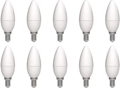 Avide E14 LED Lamp 4.5W - 470lm - 3000K - Warm Wit - LED Kaarslamp B35 - Vervangt 40W Gloeilamp - 10 stuks