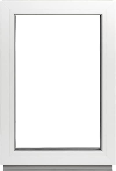 Kelderraam vaste beglazing - Kunststof raam - Ventilatie en licht - Dubbel glas isolatie - 75x90 cm - Wit