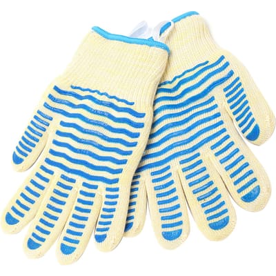 2 PIÈCES Gant Résistant à la Chaleur Taille Unique 500 degrés Celsius Antidérapant Ignifuge pour Four à Micro-ondes Protection des Mains beige