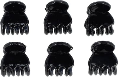 Haarsoires Haarspeld Haarklemmen 1,5cm – Basic – Zwart – Set van 6 - Haarclip Klem - Hair Claw - voor Opsteken Haar - Hair Clip - Decoratieve Haaraccessoire