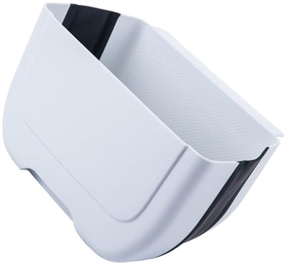 Hangende Compostbak Keuken - Afvalbak Auto Keuken - Afval Snel Verwijderen - Verdikte PP Materiaal - 25x15x8.5 cm - Wit