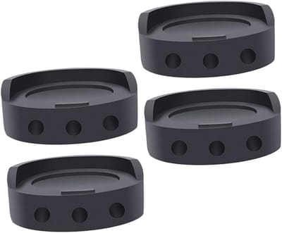 Schokdempers voor wasmachine/droger - Set van 4 - Extra dik - Stapelbaar - Antislip meubelbeschermers - Schokdempers voor wasmachine - Beugels voor wasmachine - Voeten voor droger - Extra sterke antislipvoeten - Schokabsorberende beschermers -