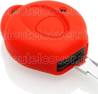 Autosleutel Hoesje geschikt voor Peugeot - SleutelCover - Silicone Autosleutel Cover - Sleutelhoesje Rood