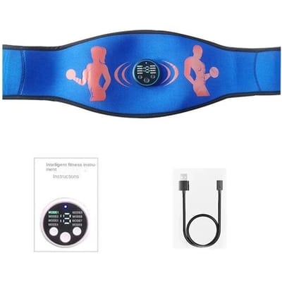 EMS Spierstimulatieriem Trillings-ABS-stimulator Buikspiertrainer Oefening Gewichtsverliesriem Fitnessapparatuur voor thuis USB