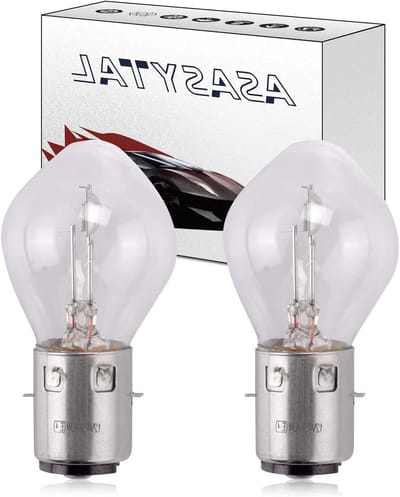 Halogeen Koplampen - Mistlamp DRL - Motor Scooter Verlichting - UV Kwart glas - 45/40W 12V - Geel