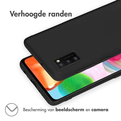 imoshion Hoesje - Geschikt voor Samsung Galaxy A41 - Color Backcover - Zwart