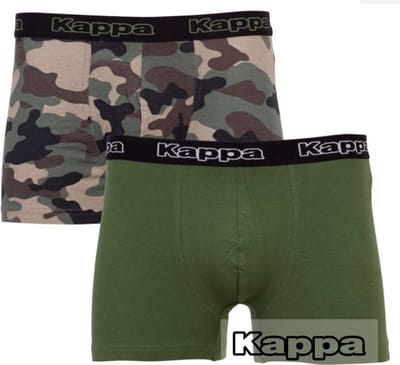 Kappa 2 boxershorts skinny fit maat L camo/cactus