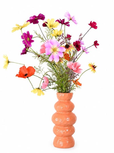 Zijden bloemen boeket - Kunstbloemen boeket - 60 cm - Excl. vaas - Natuurlijk Bloemen