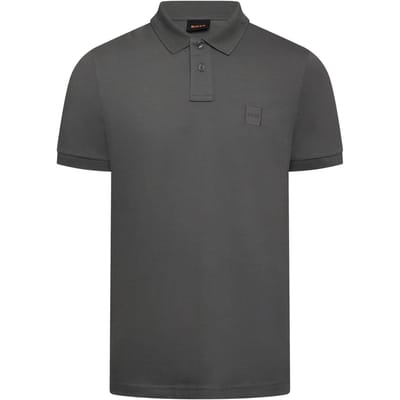 Boss Polo-shirt voor heren met Passenger Box-logo (Donkergrijs)