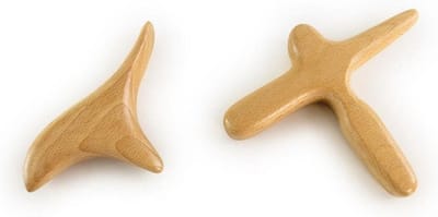 Houttherapie Set - Podal Massage - Voetreflex Stimulatie - Natuurlijk Grenen Lotus - 28 x 24 x 4 cm