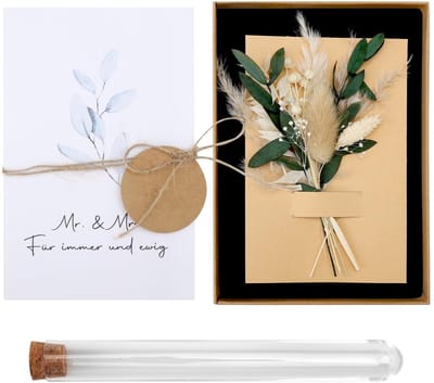 Dailygoods- Geldgeschenkset Bruiloft - Huwelijkscadeau - Geschenkdoos - Kraftpapier - Henneptouw - Ruim en elegant - Cadeauset