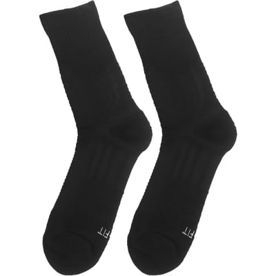1 Paar Sport Antislip Sokken Ademend Basketbal Voetbal Atletische Beschermingssokken(Zwart ) zwart