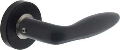 Intersteel Deurkruk Jupiter op rozet mat zwart
