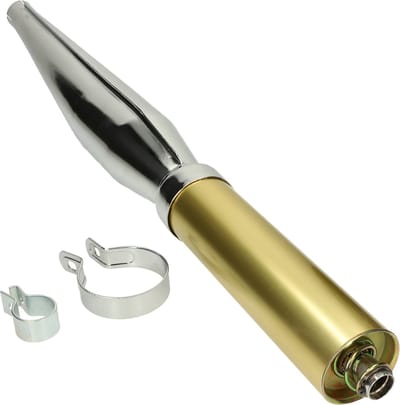 Expansie uitlaat Jamarcol fuego universeel 32mm chroom/goud