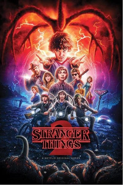 Stranger Things poster - Eleven - Seizoen 2 - Mike - Dustin - formaat 61 x91.5cm