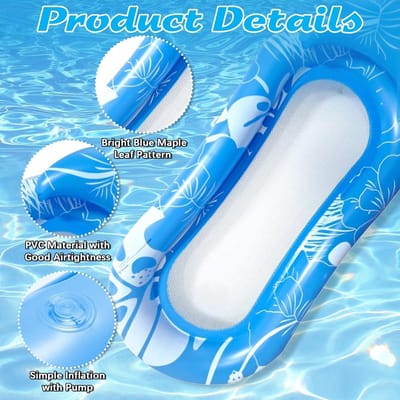 Thijox - Pool Luchtbed voor Volwassenen - Opblaasbaar Bed - Comfortabel en Stevig - Perfect voor Tuin, Camping, Zwembad en Feest - Ruimte voor 1 Perso