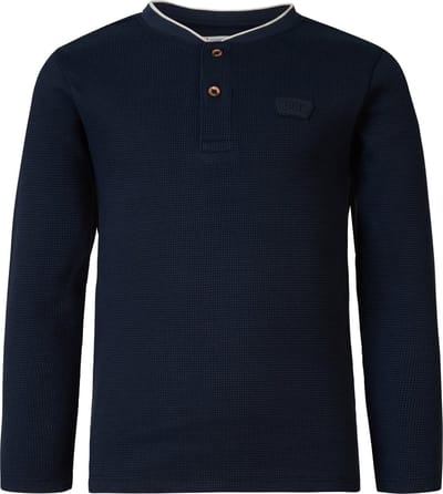 Noppies Boys tee Warrington long sleeve Jongens T-shirt - Dark Sapphire - Maat 92