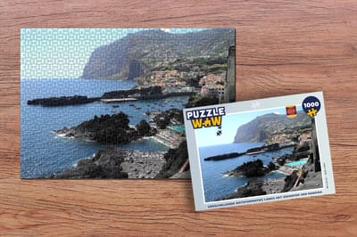 Puzzel Verschillende rotsformaties langs het zeewater van Madeira - Legpuzzel - Puzzel 1000 stukjes volwassenen