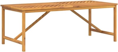 Grote Tuintafel Rechthoekig 200x90 cm van Massief Acaciahout voor Buiten en Terras