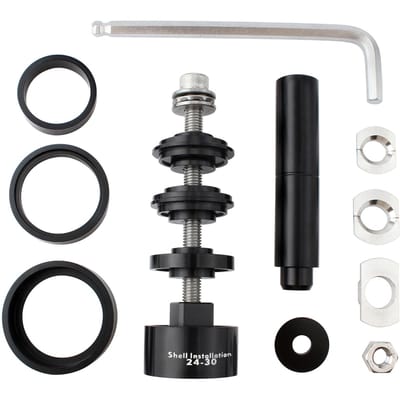 Fiets Bottom Bracket Installatie en Verwijdering Gereedschapskit Press Fit Type Bottom Bracket Verwijderaar voor BB86 BB30 BB91 BB92 PF30 Simple Version gray