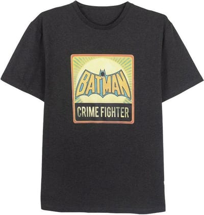 Heren-T-Shirt met Korte Mouwen Batman Donker grijs Grijs Volwassenen - S