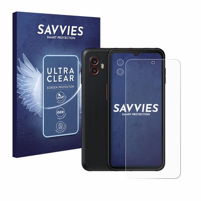 Savvies - Screenprotector voor Samsung Galaxy XCover 6 Pro (Voor+Camera) - Folie Beschermfolie transparant 18 Stuks