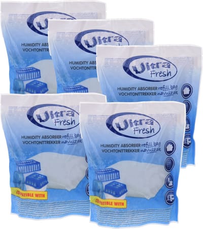 Navulling voor vochtonttrekkers - 5x - 450 gram - vochtvangers - vochtopnemers