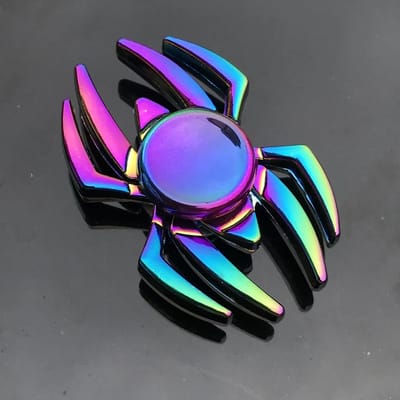 Metalen Regenboog Fidget Spinner Kleurrijke EDC Hand Spinner Anti-Angst Speelgoed voor Kinderen Volwassenen Verlicht Stress Vinger Spinner Cadeaus