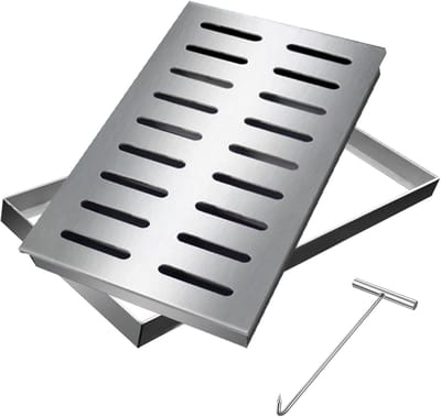 Afvoerrooster RVS - Vuilblokkering - Oprit Garage - Hoge Draagkracht - 40x30x3 cm - Zilver