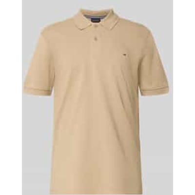regular fit poloshirt met stitching