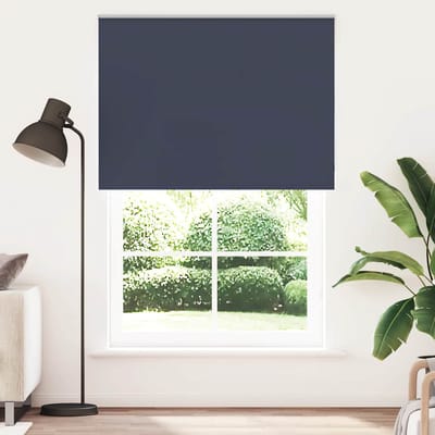 vidaXL - Rolgordijn - verduisterend - 155x210 - cm - stofbreedte - 151,6 - cm - blauw