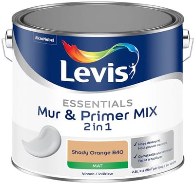 Levis - Essentials Mur & Primer Mix - Shady Orange B40 - Mengverf - 2,5 L
