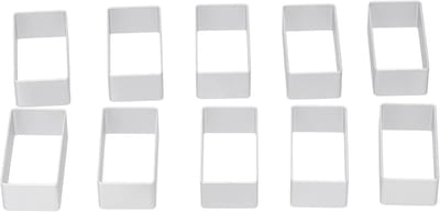 Maan Cakevorm Set - Koekjes Snijders - Taarten Versieren - Roestvrij Staal - 10 Stuks - Zilver