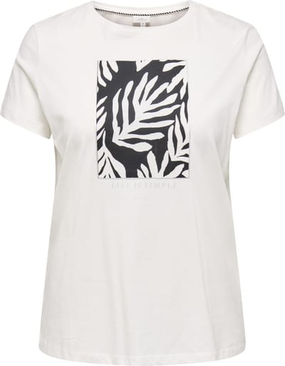 ONLY CARMAKOMA - CARBOOSTERY LIFE SS REG TEE JRS - Dames - T-shirts