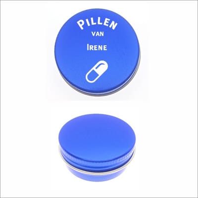 Pillen Blikje Met Naam Gravering - Irene