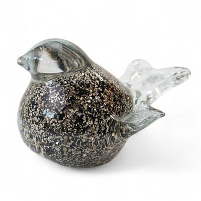 Loranto - Mini Urn Zwart met gouden decoratie - Vleugels - Kleine Urn