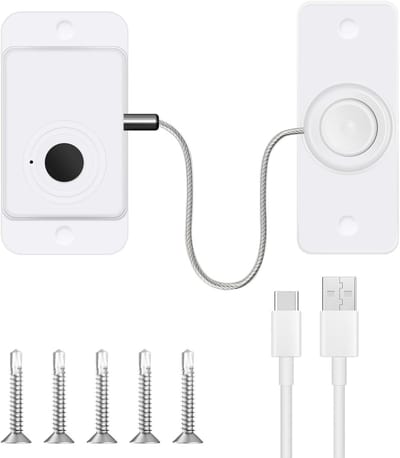 Slimme Vingerafdruk Deurslot voor Kindveiligheid, Elektronisch Veiligheidslot voor Koelkasten, Kasten en Ramen zonder Boren