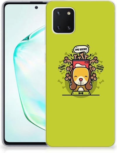 Samsung Galaxy Note 10 Lite Telefoonhoesje met Naam Doggy Biscuit