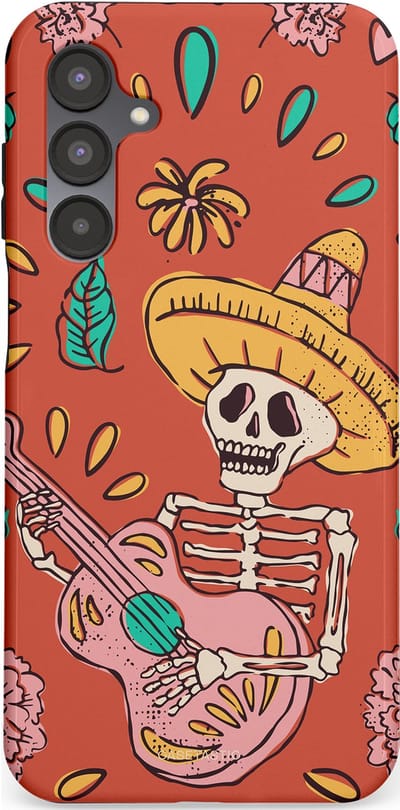 Casetastic hoesje geschikt voor Samsung Galaxy A16 - Dubbellaagse bescherming - Muziekbot - Fashion Case - Terracotta Taupe