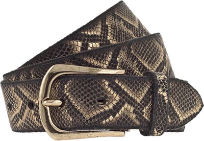 b.belt Riem Sabia Gold Ledergürtel W80 Sabia Gold #2 Goudkleurig