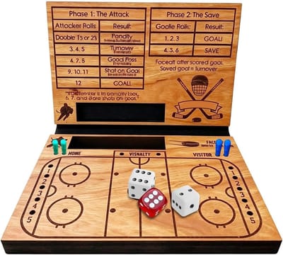 Hockeyspel Kinderen - Tafelhockey spel - Familie spelletjes - Draagbaar en stevig - 20 x 15 cm - Niet gespecificeerd
