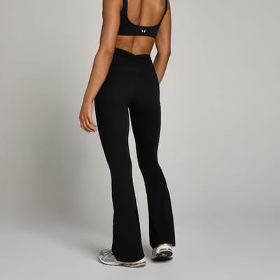 MP Tempo legging met geplooide voorzijde en uitlopende pijpen voor dames - Zwart - S