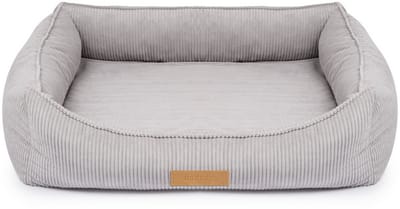 Dogeste FLEX XXL orthopedisch hondenbed voor grote honden, uitneembare matras, ribfluweel, afneembare hoes, kleur grijs