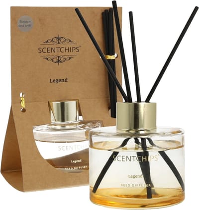 Scentchips Geurstokjes set Cylinder - Geurstokjeshouder - Geurstokjes Navulling - Geurstokjes - Voorgevuld - Geurverspreider - Huisparfum - 100ml