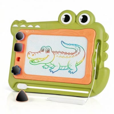 TEKROA® Magnetisch Tekenbord voor Kinderen & Peuters - Educatief Speelgoed vanaf 3 tot 5 Jaar - Met Pen en 4 Stempels - Magisch Tekenbord - Cadeau Jongens & Meisjes